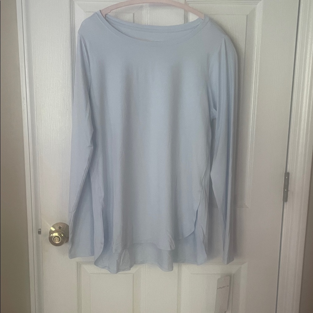 Layer 8 NWT Relaxed and Light Blue Long Sleeve Women's Top fabulous gift idea